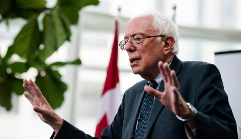 Bernie Sanders' supporters complained that the DNC was in the tank for Hillary Clinton all along during the 2016 campaign, a suspicion that former DNC chairwoman seemed to confirm on Thursday. (Christopher Katsarov/The Canadian Press via AP)