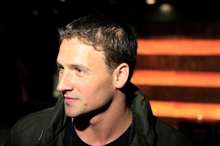 NEW YORK, NY - SEPTEMBER 06:  Ryan Lochte gives an interview during Ryan Lochte Hosts 