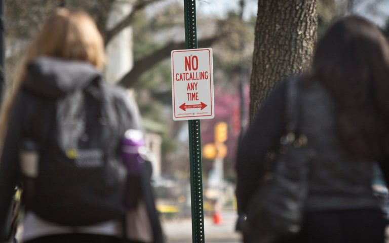 An official-looking street sign declaring 