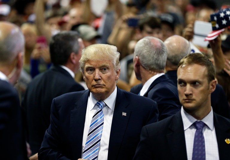 Donald Trump is looking to expand his campaign operation, but it's unclear if he'll adopt a new managing style or rely on the one that has brought him this far. (AP Photo/Brennan Linsley)