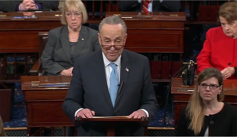 Senate Minority Leader Chuck Schumer said, 