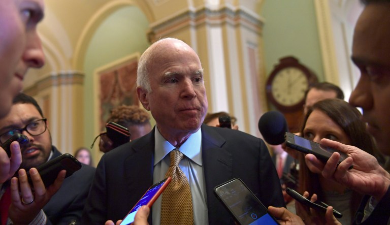 Sen. John McCain, R-Ariz., told reporters Tuesday that he can 