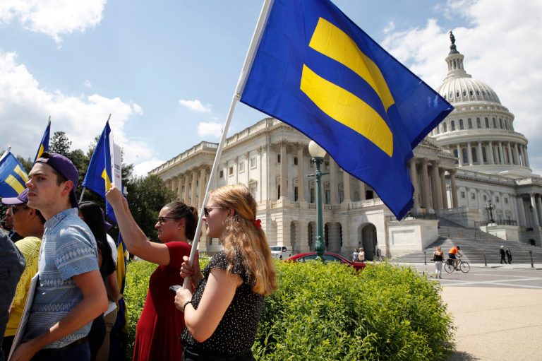 When broken down along partisan lines, Democrats are much more on board with transgender people in the military. Eighty-three percent say they should be allowed. Forty-nine percent of Republicans, however, say they should be barred from doing so. (AP Photo/Jacquelyn Martin)