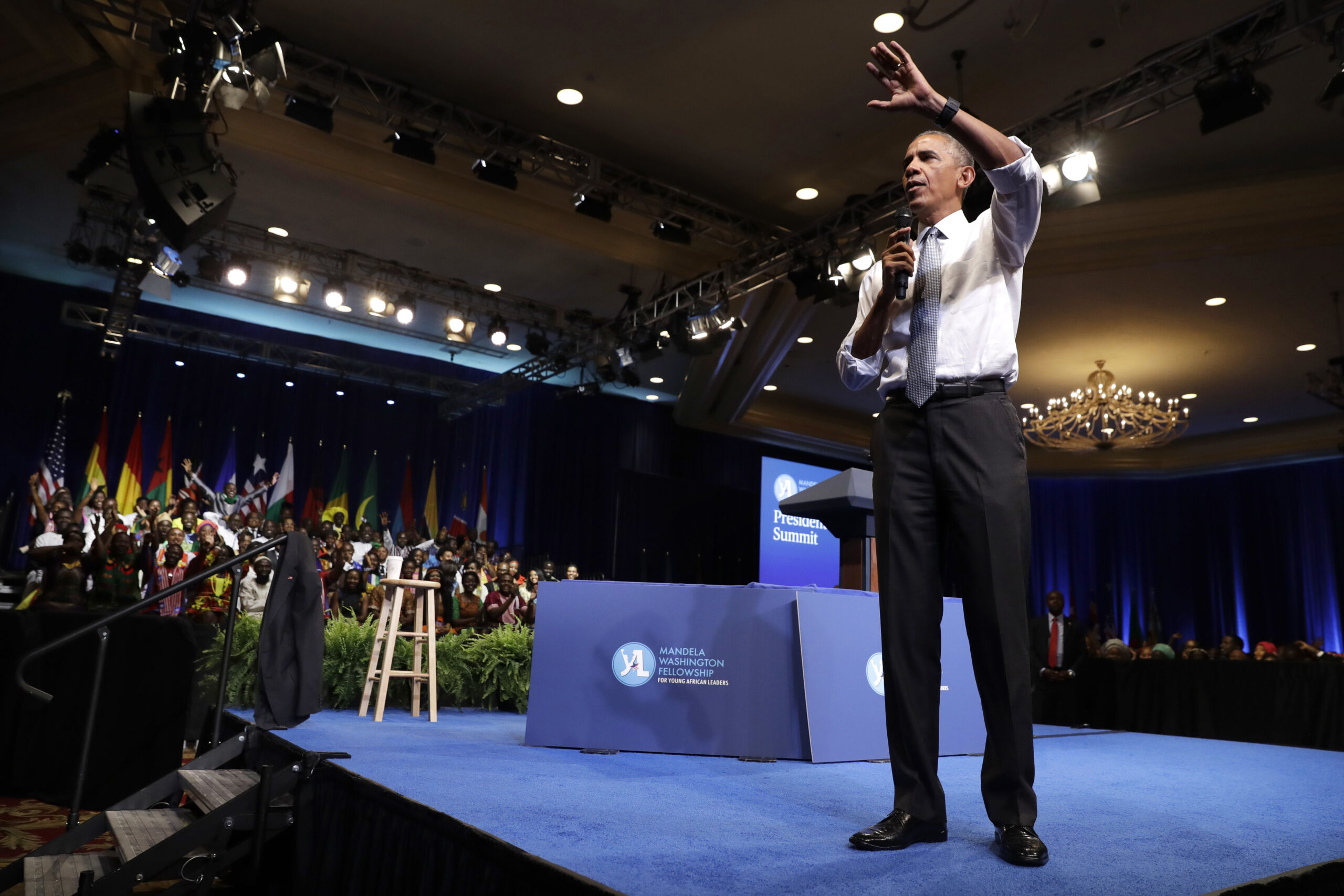 Obama encourages Africans to focus on action, not power