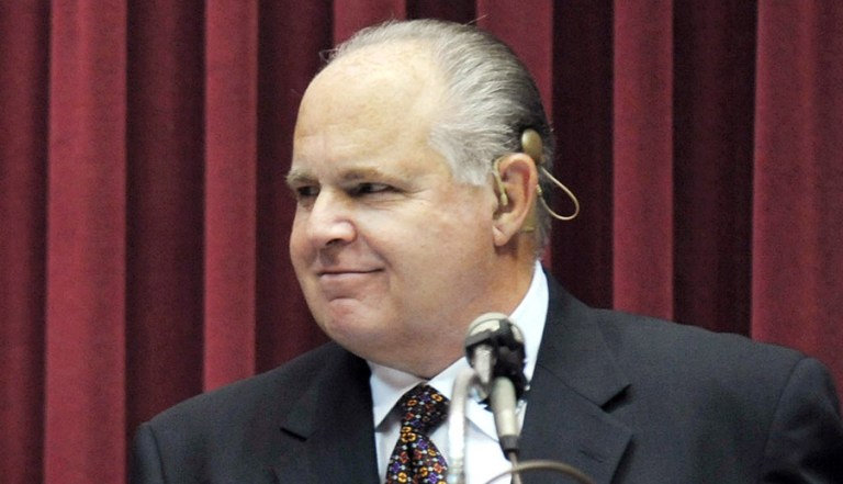 "Donald Trump has put together a coalition, whether he knows it or not, whether he intended to or not, he's put together a coalition that's exactly what the Republican Party says that it needs to win," Limbaugh said. (AP Photo/Julie Smith/File)