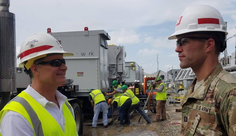On Thursday, the U.S. Army Corps of Engineers began posting a string of tweets detailing the efforts it has taken in the last 24 hours to restore the grid in Puerto Rico. (U.S. Army Corps of Engineers via Facebook)