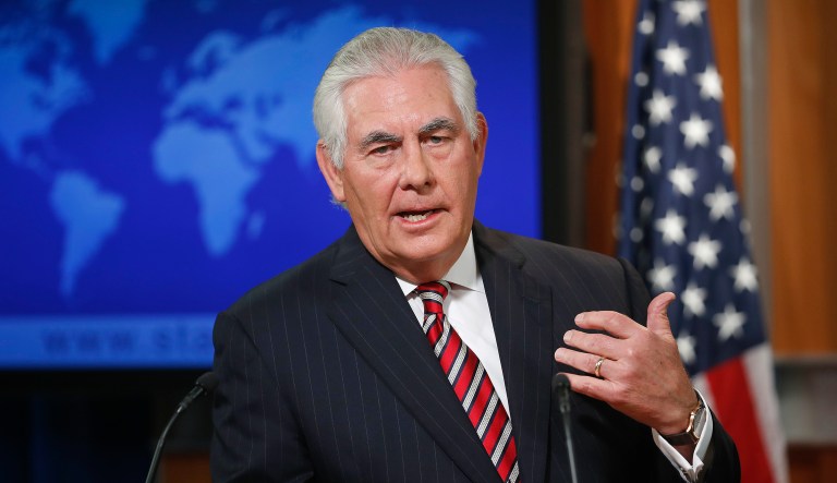 Secretary of State Rex Tillerson's team emphasized that Russia's actions in response to U.S. sanctions exacerbated its citizens' employment problems. (AP Photo/Pablo Martinez Monsivais, File)