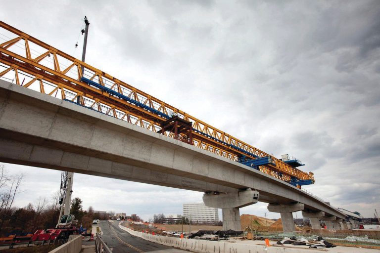 Construction on WMATA's Silver Line rail project. (Graeme Jennings/Examiner)
