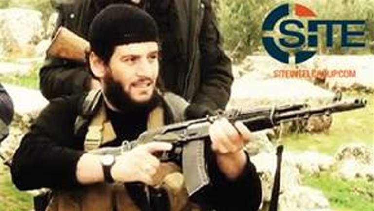 The Pentagon is casting doubt on Russia's claim that an airstrike from one of its bombers killed Abu Mohammed al-Adnani, a senior Islamic State leader who the terrorist group reported was killed Tuesday near Aleppo. (SITE Intel Group via AP)