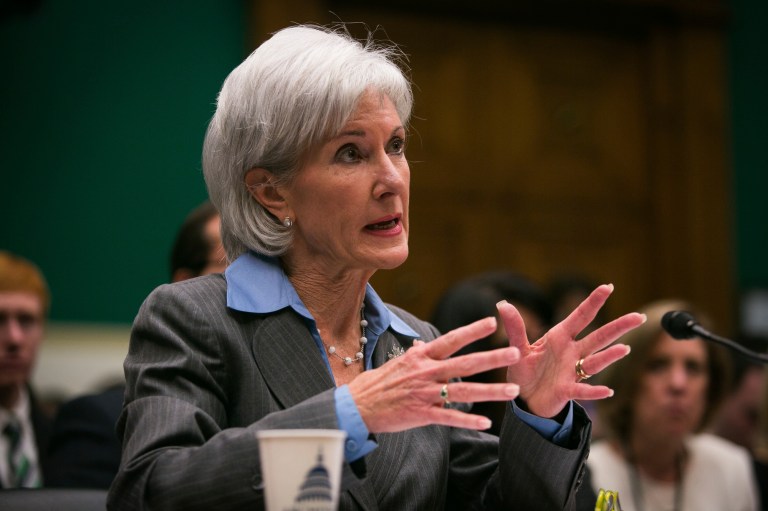 Health and Human Services Secretary Kathleen Sebelius began her testimony Wednesday. (Graeme Jennings/Washington Examiner)