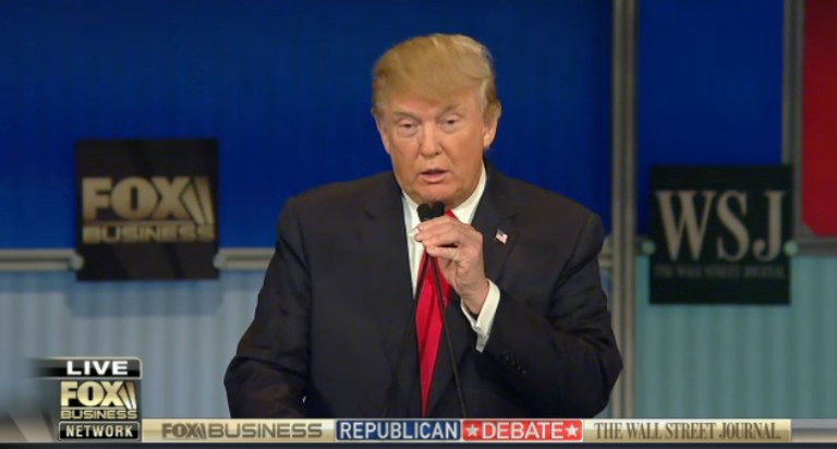 Republican presidential candidate Donald Trump said Wednesday that his use of military force as president of the United States would far surpass any of his the GOP rivals. (Screenshot)