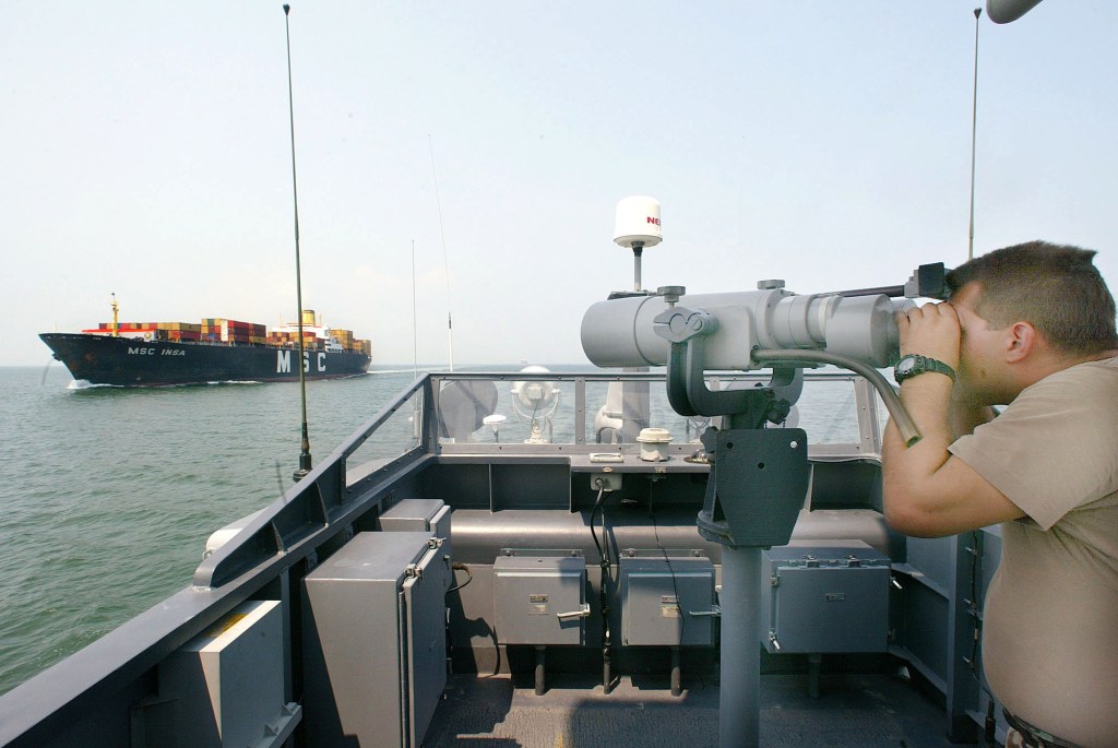 Navy escorting ships through Strait of Hormuz