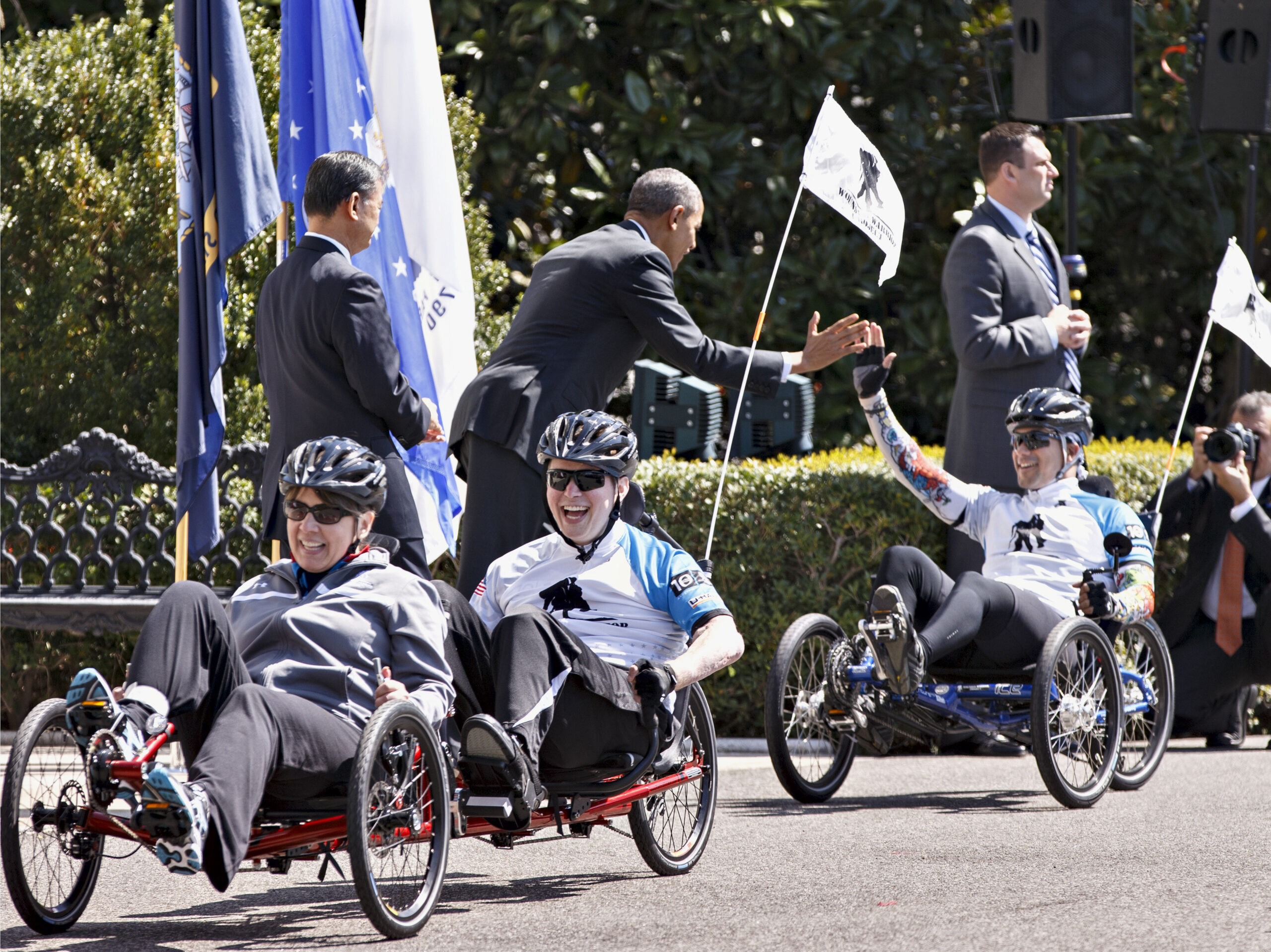 Obama welcomes Wounded Warrior Project’s Soldier Ride to White House