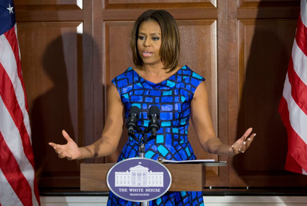 First lady responds to school meal critics