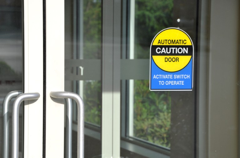 A number of newsrooms in the D.C. area have glass doors, which at attacker could break through. (iStock)