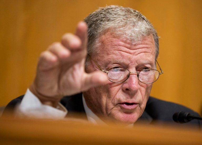 Senate Environment and Public Works Committee Chairman Sen. James InhofeÂ called out Democrats for not showing up to his environmental committee's hearings.Â (AP Photo/Manuel Balce Ceneta)
