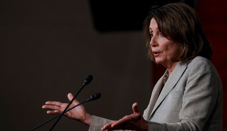 Pelosi said she has faith in former FBI Director Robert Mueller, who is the special counsel investigating Russia now, but repeated her call for an independent commission. (AP Photo/Andrew Harnik)