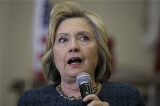 Uh, youd have to ask I am not one, Clinton said. (AP Photo/Charlie Neibergall)