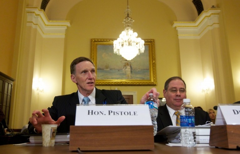 (Molly Riley/AP) - TSA Administrator John Pistole, left, defends the behavior-detection program before a House panel.