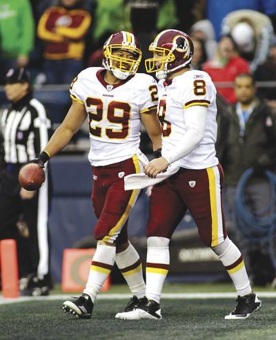 Ted S. Warren/AP
Washington Redskins rookie Roy Helu had 108 yards rushing and a career-high 23 carries against the Seahawks last week.