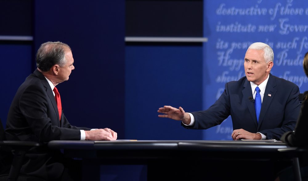 At VP Debate, Pence Was Cool While Kaine Was Trump