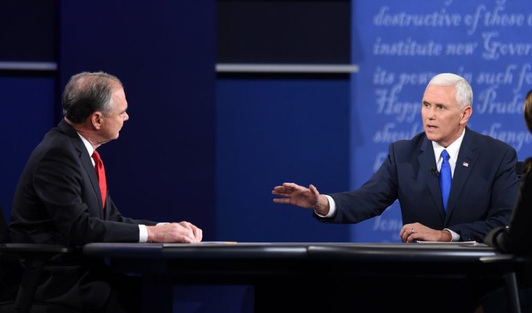 At VP Debate, Pence Was Cool While Kaine Was Trump