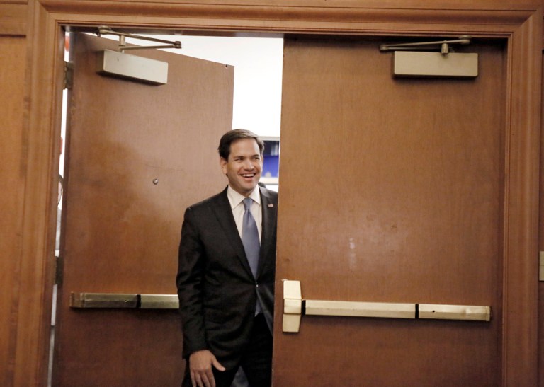 Marco Rubio has an opportunity because he can straddle the various categories better than any of the other candidates. (The Philadelphia Inquirer via AP)