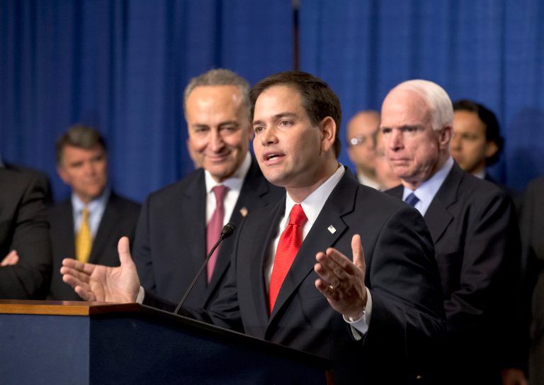 Florida Republican Sen. Marco Rubio told Fox News that newly-legalized immigrants will be given a provisional status and âwill have to stay in that status until at least ten years elapse and [border security] triggers are met,