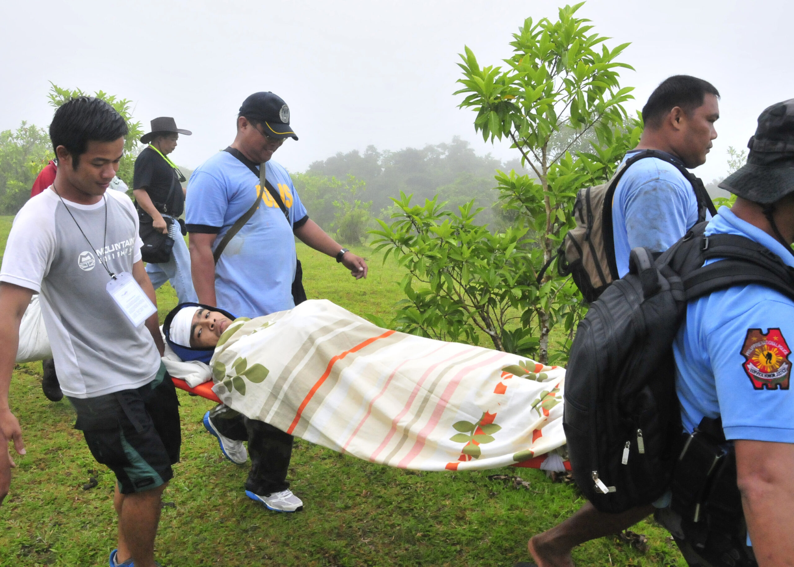 Philippine volcano spews rocks, killing 5 climbers