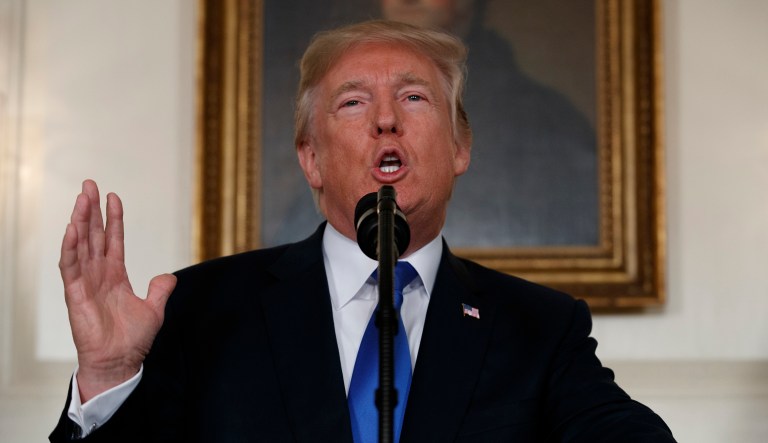President Trump has reinforced what many of his supporters find most appealing about him -- that he can act as a leader not clearly aligned with either party. (AP Photo/Evan Vucci, File)
