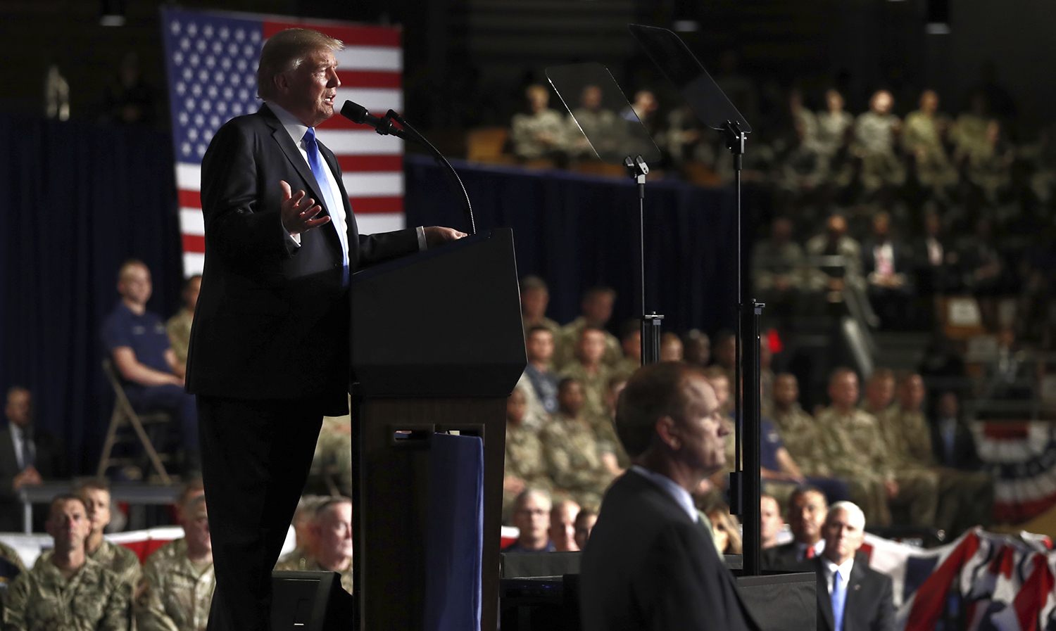 Trump: Service members ‘deserve to return to a country that is not at war with itself at home’