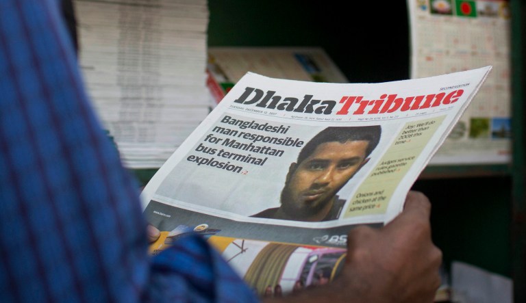 Twenty-seven-year-old Bangladeshi man Akayed Ullah was indicted Wednesday in the failed pipe bombing of the New York subway system in December. (AP Photo/A.M. Ahad, File)