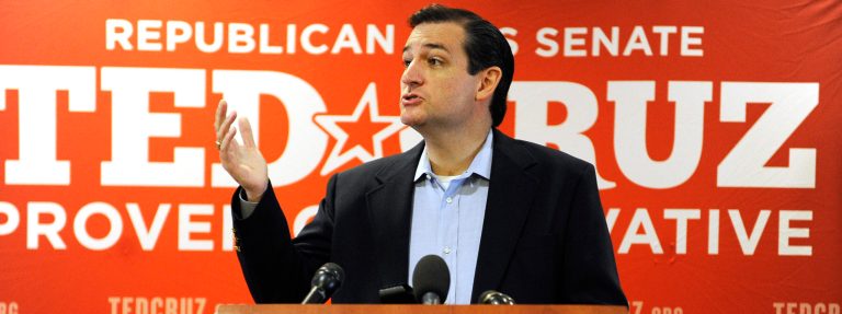 Texas Republican Senate candidate Ted Cruz speaks to the media Wednesday, Aug. 1, 2012, in Houston a day after trouncing Lt. Gov. David Dewhurst in a runoff.  (AP Photo/Pat Sullivan)