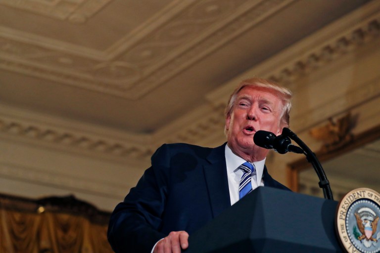 The proposed agenda for renegotiating the trade deal outlined broad goals but was limited on the specifics, prompting most groups to reserve judgment. (AP Photo/Alex Brandon)