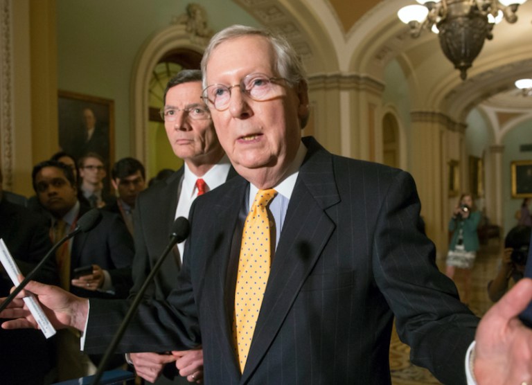 Senate Majority Leader Mitch McConnell, R-Ky., said Sunday that he 