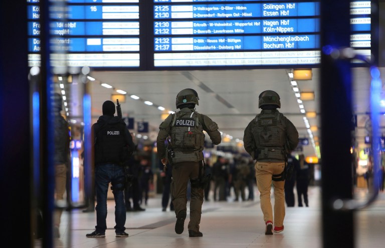 Several people were injured at a train station in western Germany by at least one axe-wielding person. (David Young//dpa via AP)