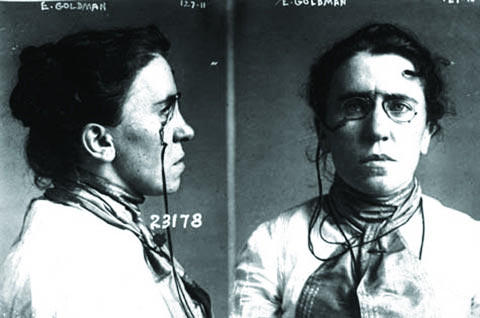 Crime History: Emma Goldman arrested for passing pamphlets on birth control