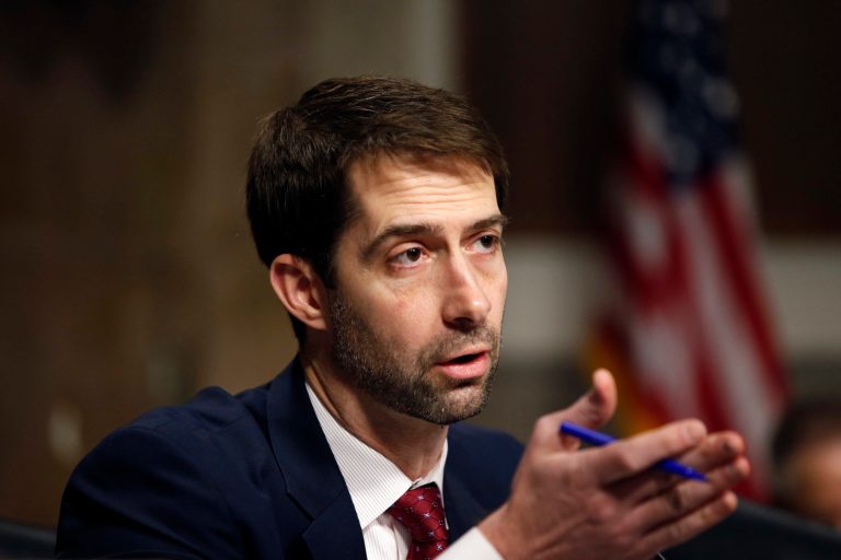 Russia's development of a new cruise missile calls for a U.S. buildup of nuclear weapons in Europe, according to one of President Trump's top congressional allies, Sen. Tom Cotton, R-Ark. (AP Photo/Alex Brandon)