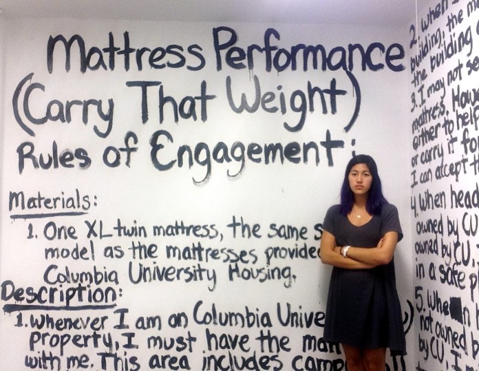 Emma Sulkowicz made national news when she began carrying her mattress around campus to protest the fact that the man she accused of brutally raping her was found "not responsible" by Columbia University.