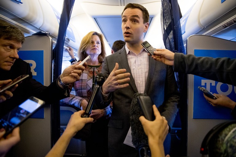 The strategists at Hillary Clinton's Brooklyn headquarters, led by the millennial wunderkind Robby Mook, failed to change their strategy in Michigan. (AP Photo/Andrew Harnik)