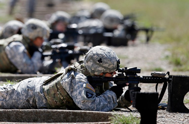 President Obama and the Pentagon announced Thursday they support requiring women to register for the military draft. (AP Photo/Mark Humphrey, File)