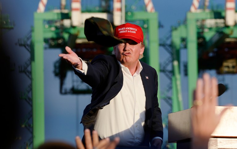 Donald Trump seems to struggle more than most adults with self-control. (AP Photo/Kevork Djansezian)