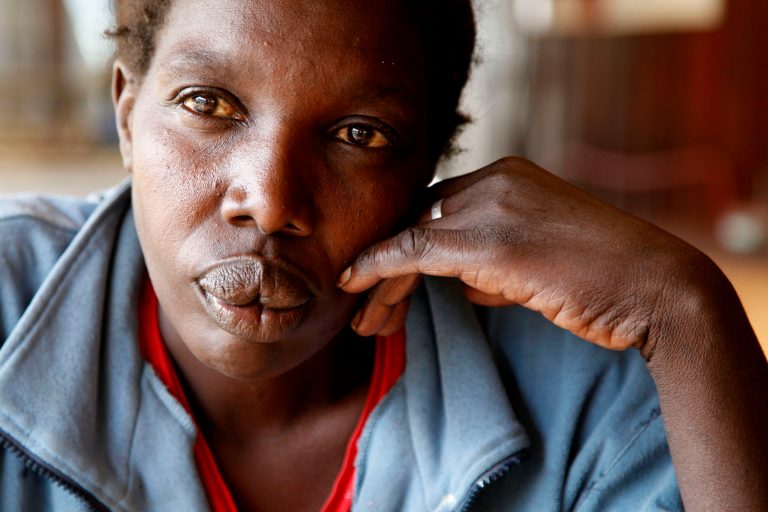   In this photo taken Friday, Dec. 14, 2012, Maimouna Awuor, 44, speaks to The Associated Press In Nairobi, Kenya. The director of the Pumwani Maternity Hospital, located in a hardscrabble neighborhood of downtown Nairobi, freely acknowledges what he's accused of: detaining mothers who can't pay their bills. Lazarus Omondi says it's the only way he can keep his medical center running. Awuor and another mother told The Associated Press that Pumwani wouldn't let them leave after delivering their babies. (AP Photo/Sayyid Azim)  