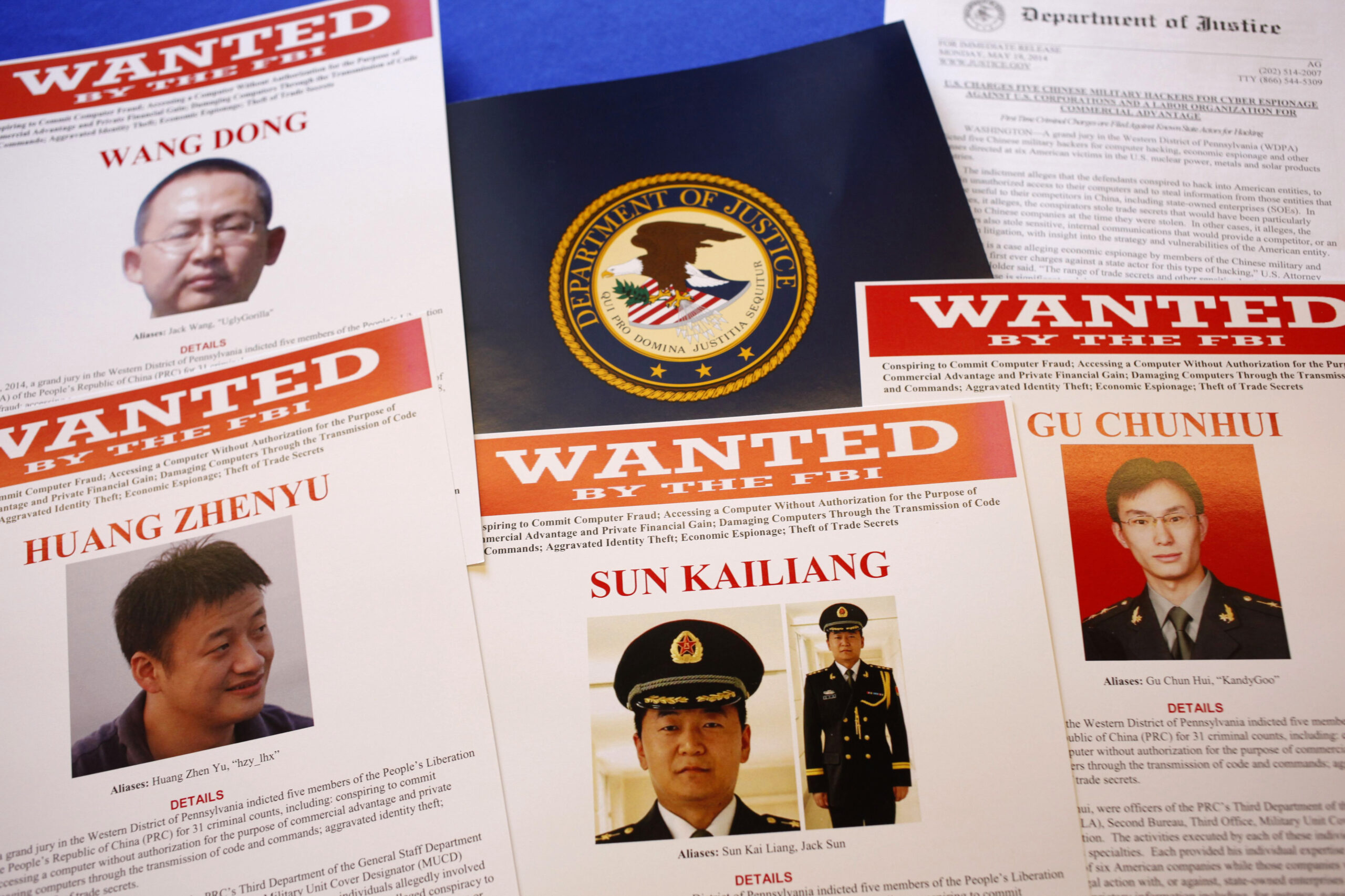 US charges Chinese officials in cyberspying case