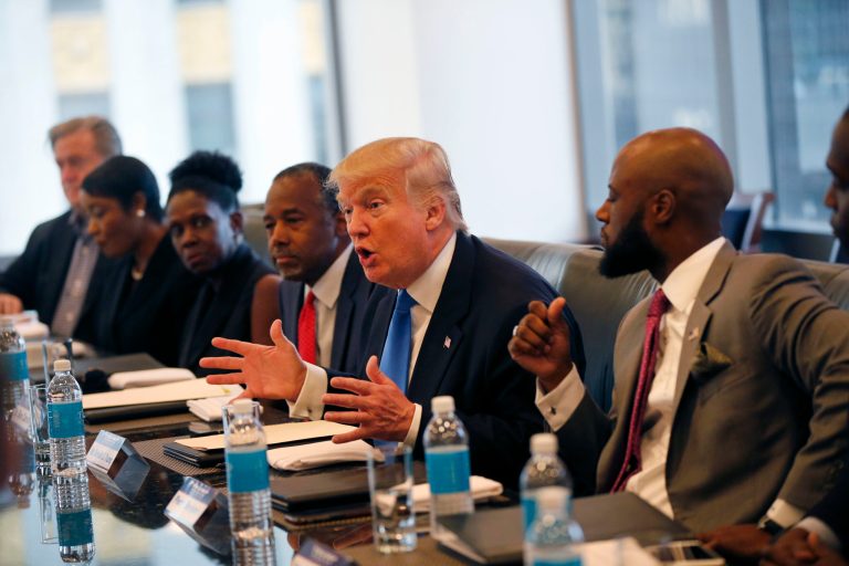 Trump should work with Congress to enact meaningful criminal justice reforms, including axing some mandatory minimum sentences, repealing outdated criminal laws and ending racial disparity for drug crimes. (AP Photo/Gerald Herbert)