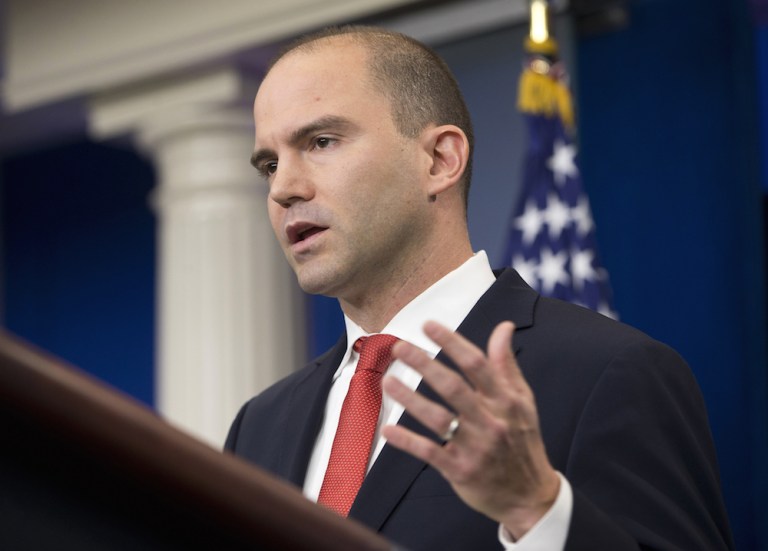 Schiff said the nuclear deal has been beneficial and Republicans are merely scape-goating Rhodes. (AP Photo/Pablo Martinez Monsivais, File)