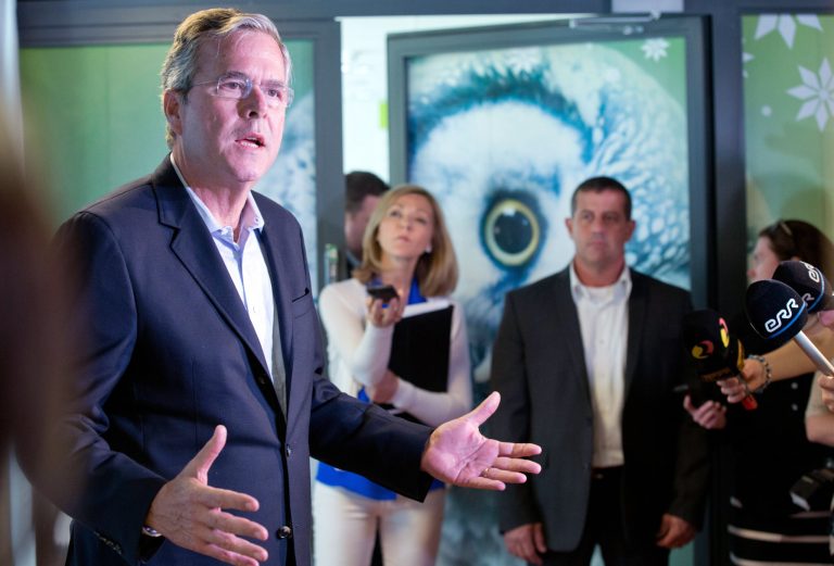 Jeb Bush has gone out of his way to say that he might have to win against the will of the base of his party. (AP Photo)Â 
