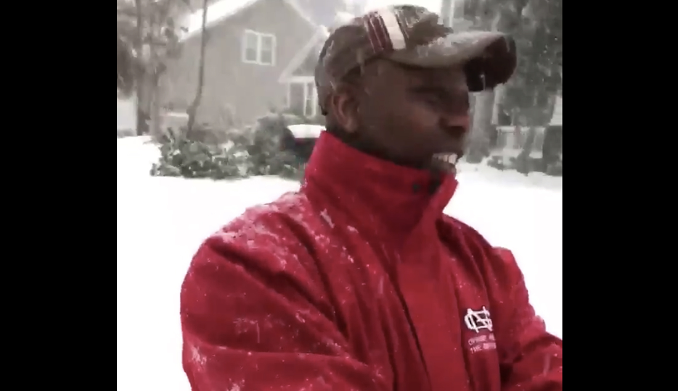 Tim Scott attempts boogie board ride on snow after flights to DC cancelled