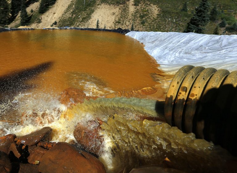 A major water infrastructure bill introduced Monday by the Republican leadership would put states back in charge of enforcing one of the Environmental Protection Agency's costly coal rules, while making sure the agency pays for the damage it caused states during last year's toxic waste water spill in Colorado. (AP Photo/Brennan Linsley, File)