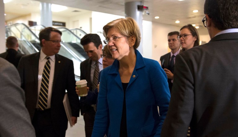 Democrats are particularly distressed about the Trump administration's handling of the Consumer Financial Protection Bureau, in part because the agency is such a darling of the party. Sen. Elizabeth Warren, D-Mass., conceived it and Dodd-Frank created it. (AP Photo/Molly Riley)